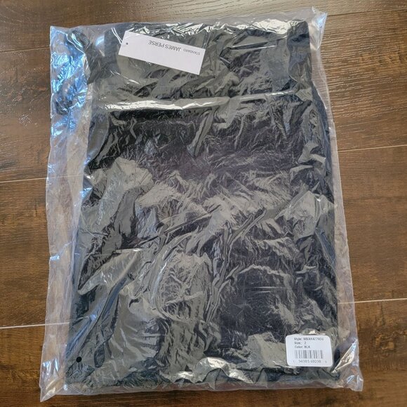 James Perse Cotton Shorts Womens M Drawstring Jersey Knit Black Casual Basic - Picture 2 of 3